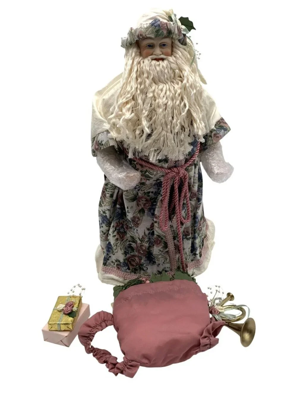 Tender Heart Treasures Old World Santa Claus Figurine Mauve Accessories 2004